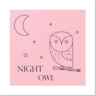 night owl Posters and Art